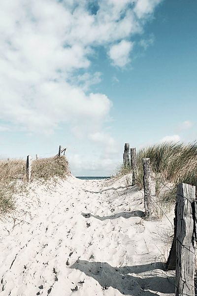 queence Acrylglasbild »Exeter«, Strand-Himmel-Düne-Deutschland-Gräser-Meer- günstig online kaufen