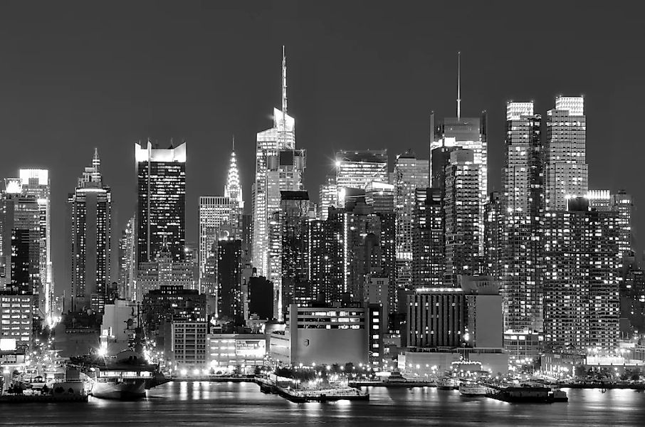 Papermoon Fototapete "New York, City Schwarz & Weiß" günstig online kaufen