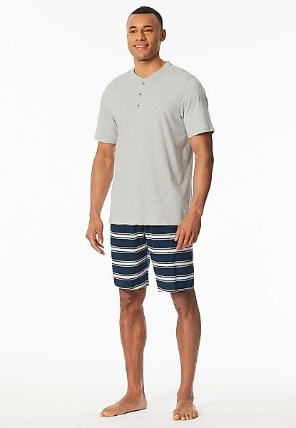 Schiesser Shorty "Casual Nightwear" 2 Stk. tlg., Shirt mit funktionaler Kno günstig online kaufen