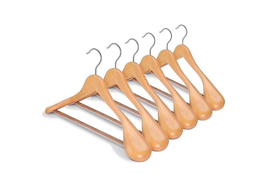 House Day Kleiderbügel Anzug Holz, rutschfest, Anzugbügel, (6-tlg), Breit J günstig online kaufen