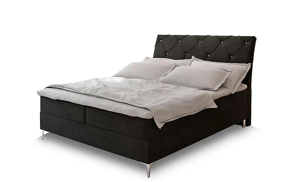 MASSENO Boxbett mit Bettkasten Macon ¦ schwarz ¦ Maße (cm): B: 180 H: 118 B günstig online kaufen