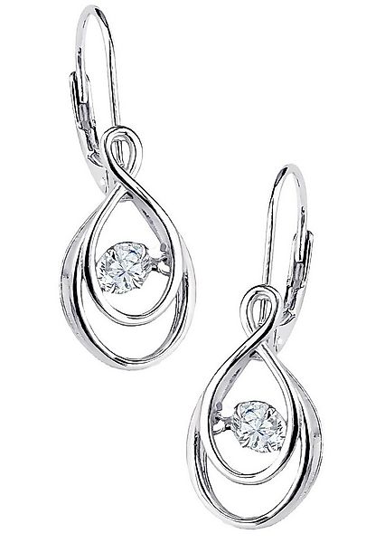 Limana Paar Ohrhänger Brisur Ohrringe 925 Sterling Silber tanzender Zirkoni günstig online kaufen