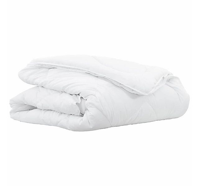 vidaXL Baumwollbettdecke 2-in-1 Bettdecke Weiß 135 x 200 cm Polyester, Bezu günstig online kaufen