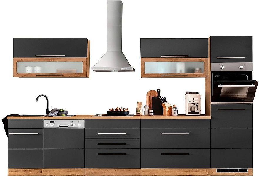 KOCHSTATION Küchenzeile KS-Wien, Breite 350 cm, wahlweise mit E-Geräten und günstig online kaufen