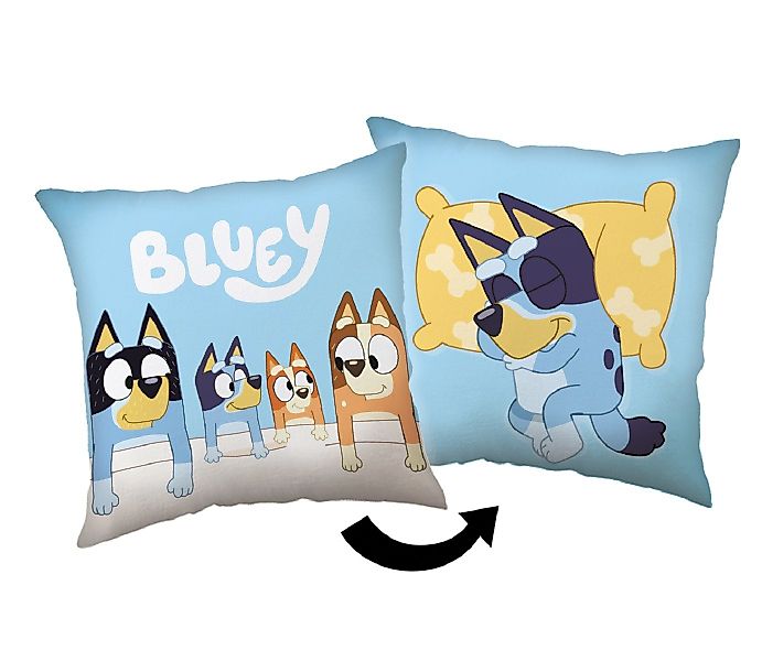 Bluey Dekokissen Kopfkissen (1 Stück) Premium Dekokissen mit beidseitigem D günstig online kaufen