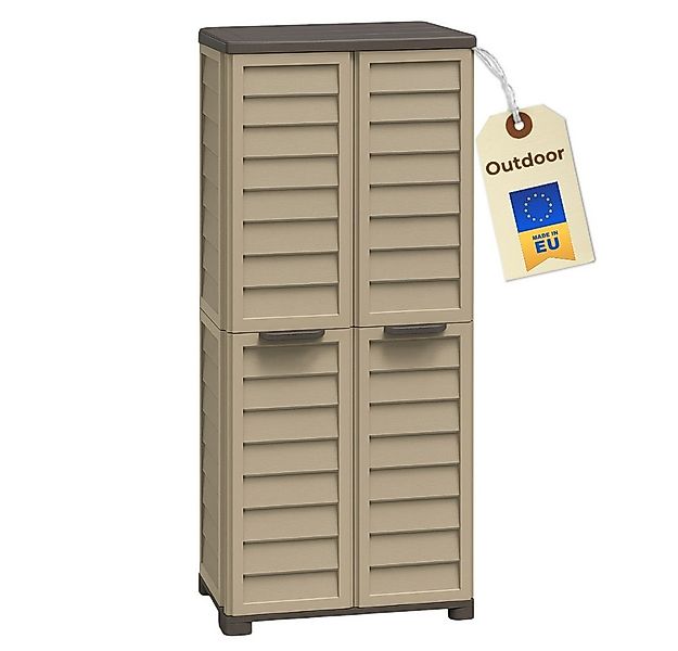 GarPet Garten-Geräteschrank Gartenschrank Wetterfest Outdoor Kunststoff Sch günstig online kaufen