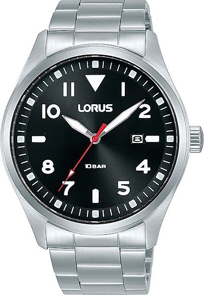 LORUS Quarzuhr RH923QX9, Armbanduhr, Herrenuhr, Edelstahlarmband, günstig online kaufen