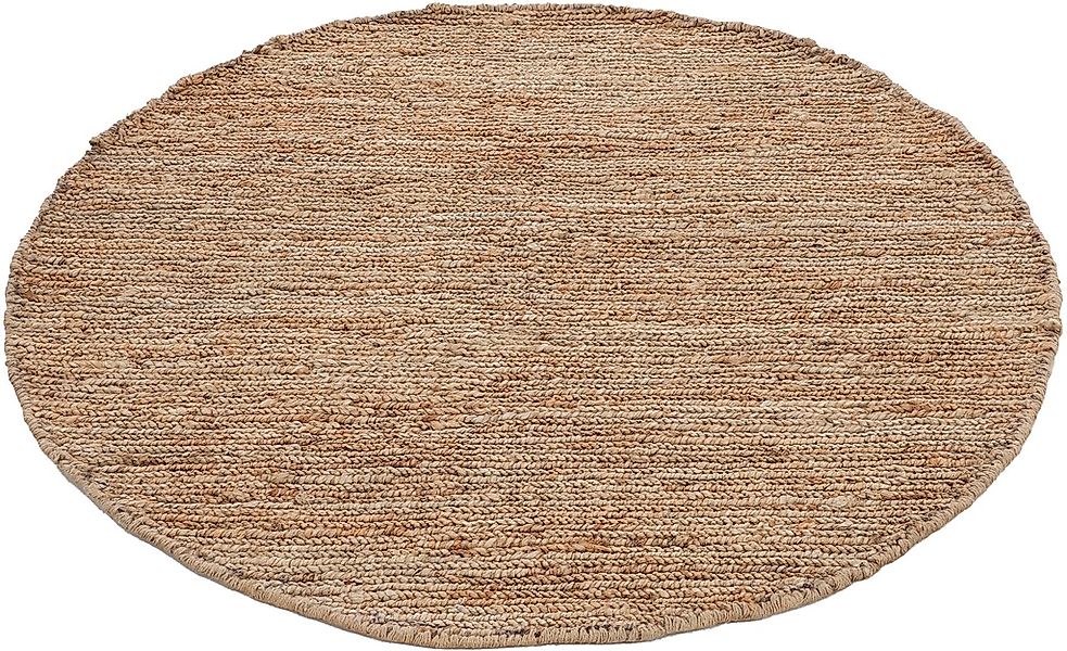 carpetfine Teppich »Nala Juteteppich Naturfaser«, rund, 9 mm Höhe, wendbar, günstig online kaufen