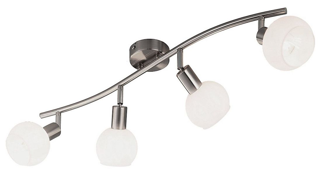 casa NOVA Deckenstrahler LINA, 4-flammig, Breite 70 cm, Silbergrau, Metall, günstig online kaufen