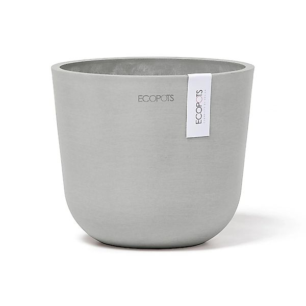 Ecopots Pflanztopf Oslo Mini Weißgrau 16 cm x 14 cm günstig online kaufen