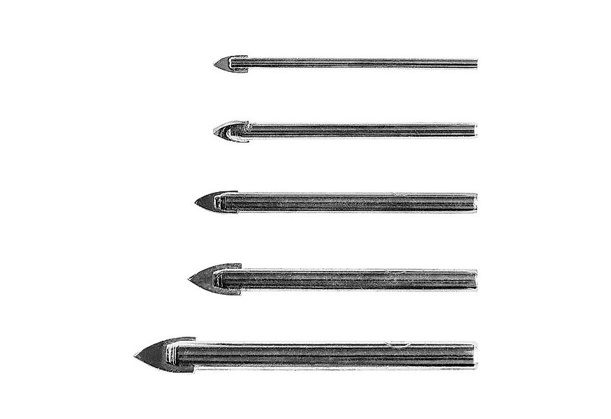 S&R Glasbohrer Fliesenbohrer, Keramikbohrer in Kunststoffbox mit Rundschaft günstig online kaufen