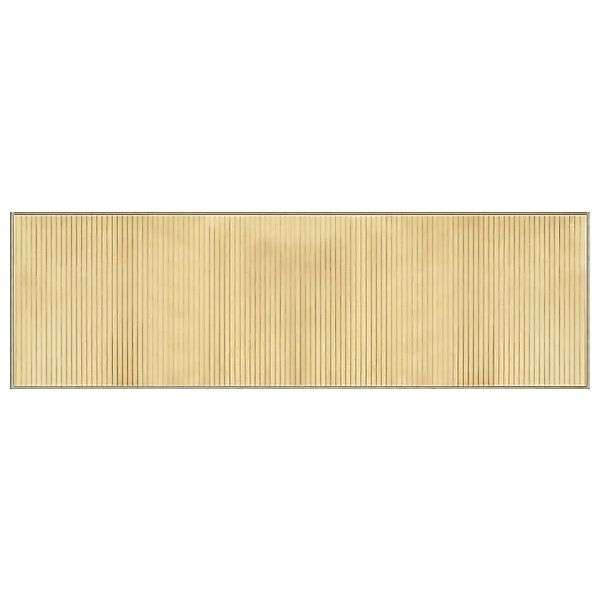 vidaXL Teppich Rechteckig Hell Natur 60x200 cm Bambus 376837 günstig online kaufen