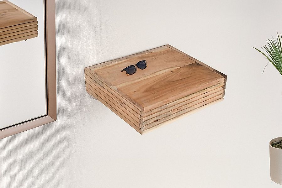 SAM® Wandregal Noma, massives Akazienholz, mit Schublade, verschiedene Größ günstig online kaufen