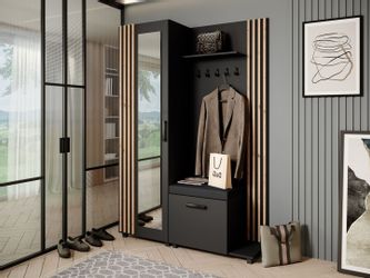 Beautysofa Garderobenschrank Garderoben-Set mit Aufhängern und günstig online kaufen