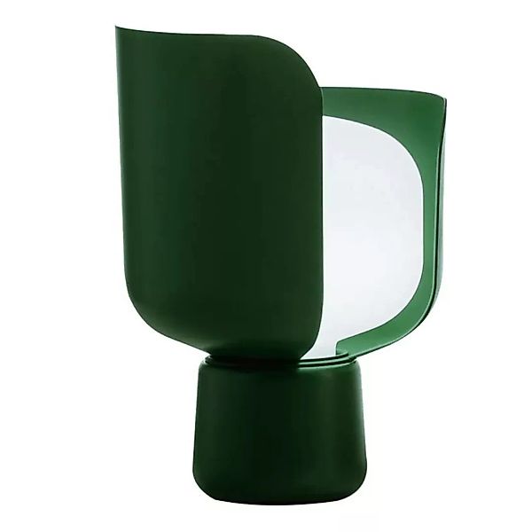 Fontana Arte - Blom Tischleuchte - grün/Polyethylen opalin milchweiß/H 24cm günstig online kaufen