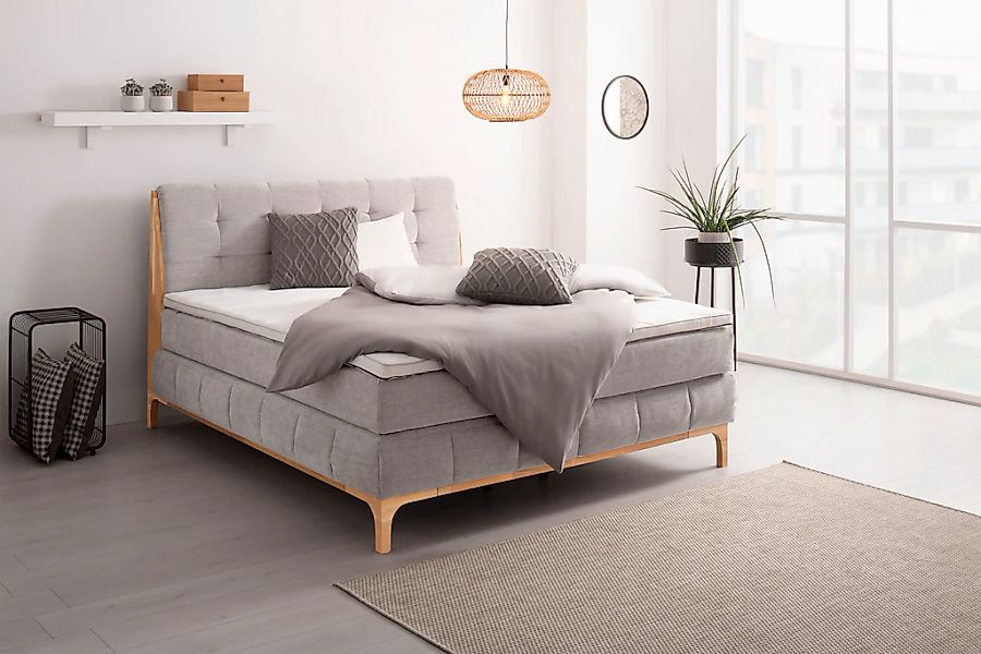 OTTO products Boxspringbett "Jelle" 5 Stk. tlg. zertifizierte, recycelte Be günstig online kaufen
