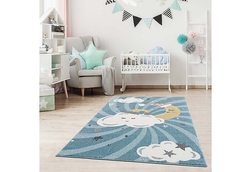 Carpet City Kinderteppich Anime9380, rechteckig, Höhe: 11 mm, Teppich Mond, günstig online kaufen