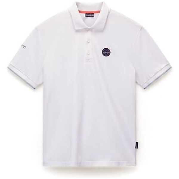 Napapijri  T-Shirts & Poloshirts E-BADGE NP0A4IDA-2061 WHITE HERON günstig online kaufen