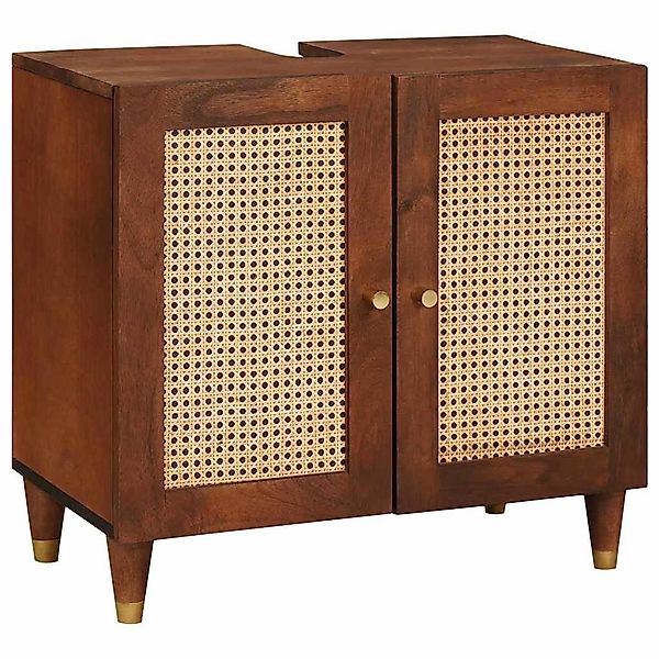 vidaXL Badezimmerspiegelschrank Spülenschrank mit Regal mit günstig online kaufen