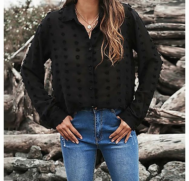 AFAZ New Trading UG Cardigan Damen-Herbst-Cardigan mit schwarzem Revers, la günstig online kaufen