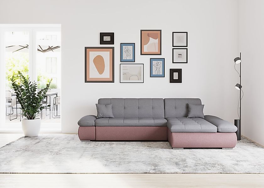 DOMO collection Ecksofa "Moric, L-Form, XXL-Sofa - Breite 300cm, viel Platz günstig online kaufen