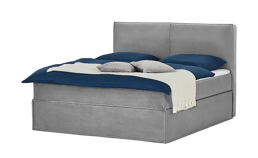 Boxi Boxspringbett 160 x 200 cm mit trendigem Keder Boxi Urban ¦ grau ¦ Maß günstig online kaufen