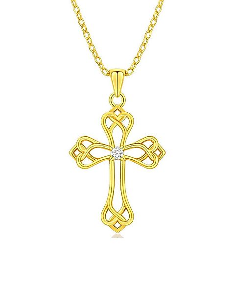 DANIEL CLIFFORD Kreuzkette 'Nadine' Damen Halskette Silber 925 Kreuz-Anhäng günstig online kaufen