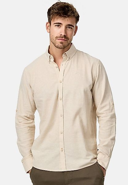 Indicode Langarmhemd Herren INTheon Herrenhemd Langarm mit Button-Down-Krag günstig online kaufen