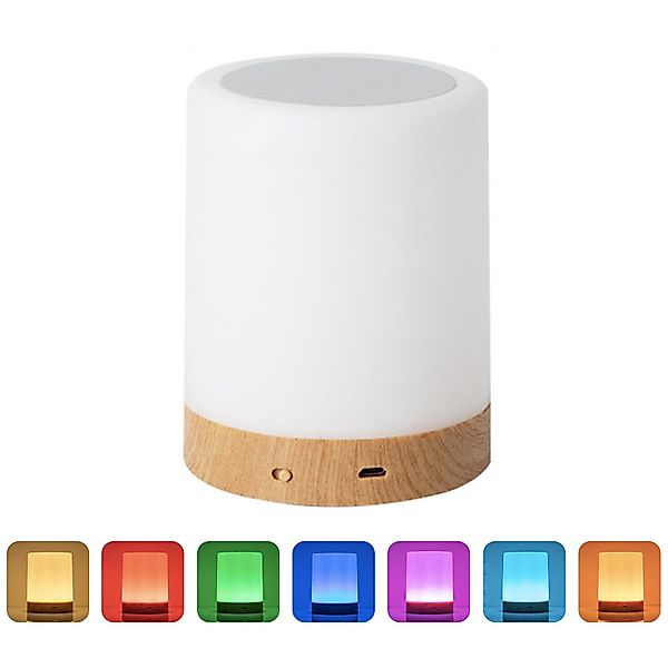 OKWISH Nachttischlampe LED Tischlampe Stilllicht Leselampe günstig online kaufen