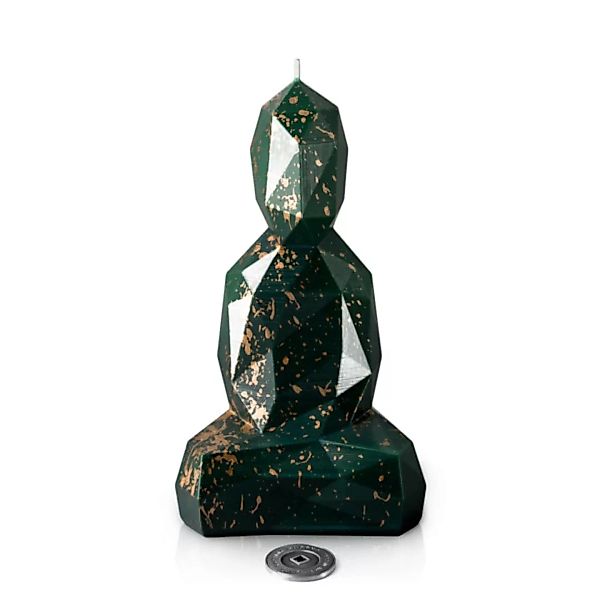 Buddha Kerze Meister Serie - Glanzveredelt Und Goldgesprenkelt günstig online kaufen