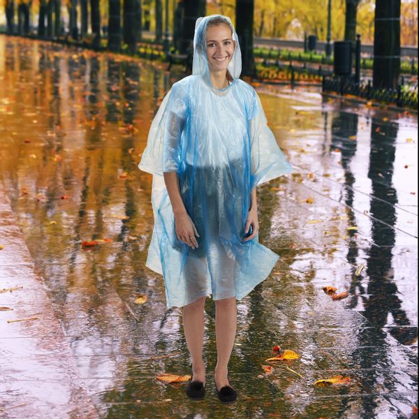 relaxdays Regenponcho Einweg Regenponcho 10er Set günstig online kaufen
