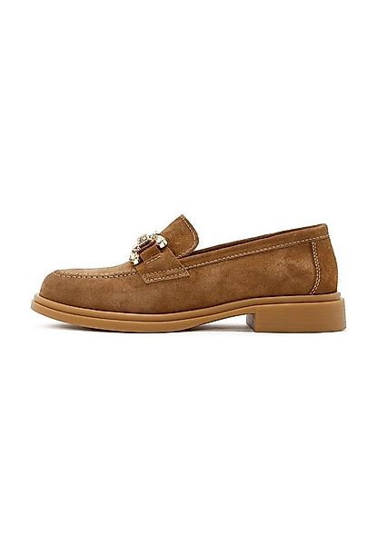 Derimod Loafer aus Wildleder Loafer Textilfutter, TPU Sohle, Absatz 1,5 cm günstig online kaufen