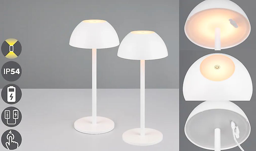 my home LED Außen-Tischleuchte "Abbey Tischleuchte 2er-Set" LED-Board 2 Stk günstig online kaufen