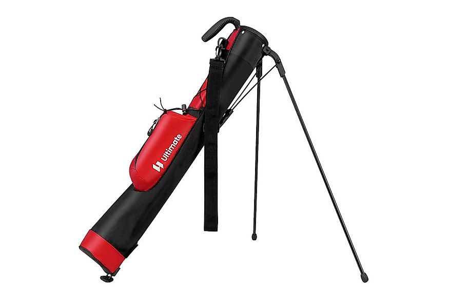 COSTWAY Golfballtasche, Golfbag mit 2 er Unterteilung, Regenhaube & Ständer günstig online kaufen