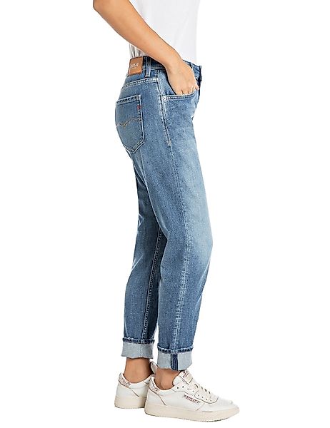 Replay Damen Jeans MARTY - Boyfriend Fit - Blau - Medium Blue Denim günstig online kaufen