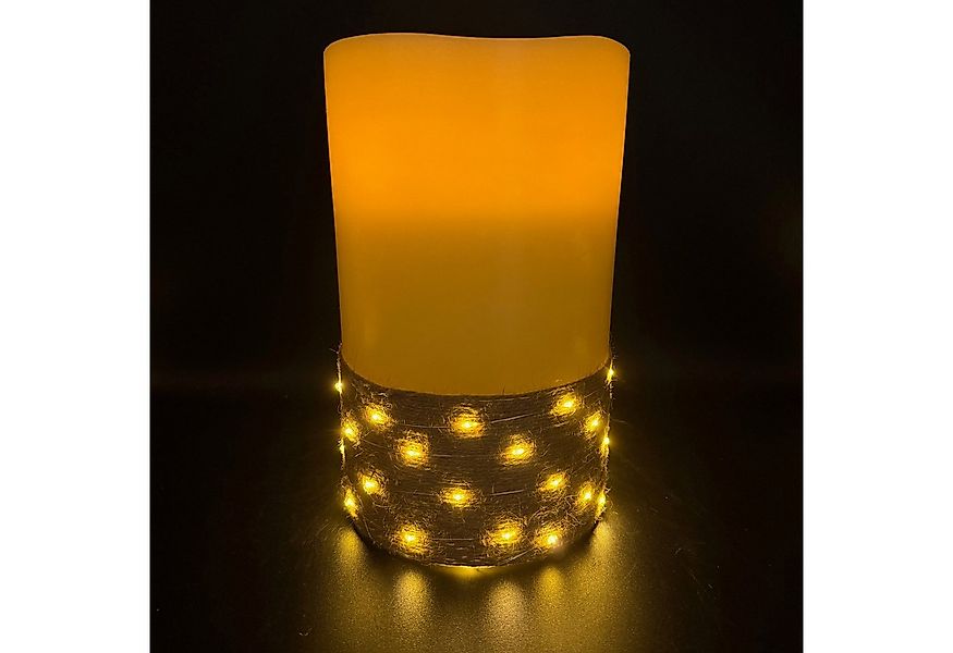 Online-Fuchs LED-Kerze - große maritime Deko Bodenkerze mit Lichterkette un günstig online kaufen