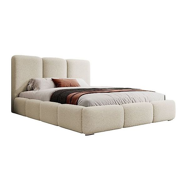 Selsey Polsterbett BAURO, Gepolstertes Doppelbett mit Bettkasten, Lattenros günstig online kaufen