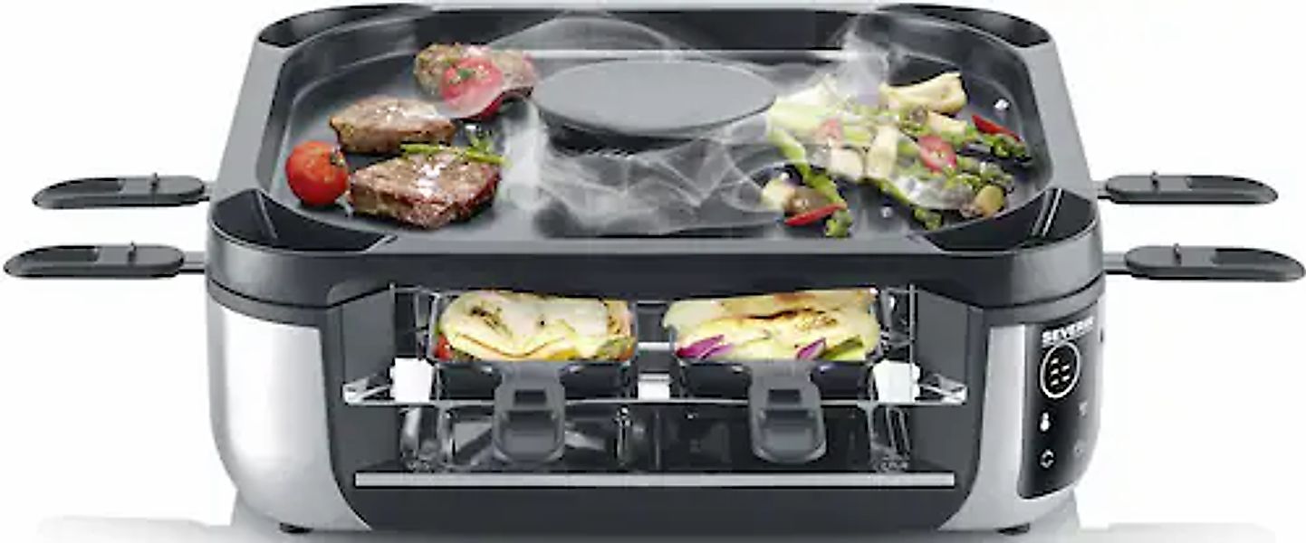 Severin Raclette »RG 2379«, 1900 W, mit integrierter Rauch- und Geruchsabsa günstig online kaufen