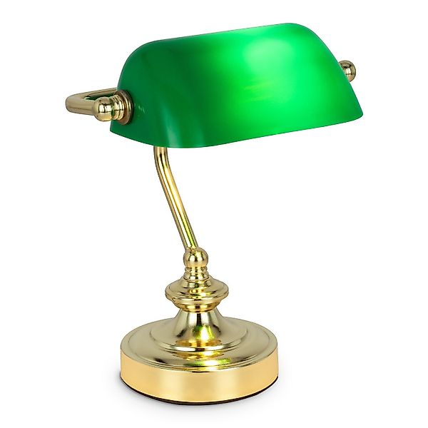 bmf-versand Tischleuchte Schreibtischlampe Retro Bankerlampe Grün günstig online kaufen