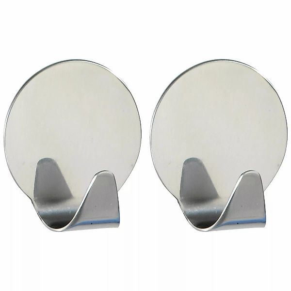Wenko Rund-Haken mittel Edelstahl glänzend 2er-Set günstig online kaufen