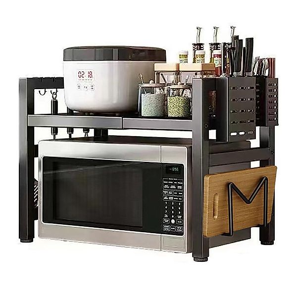 STILVORA Küchenregal Erweiterbares Mikrowellenständer Standregal Gewürzrega günstig online kaufen