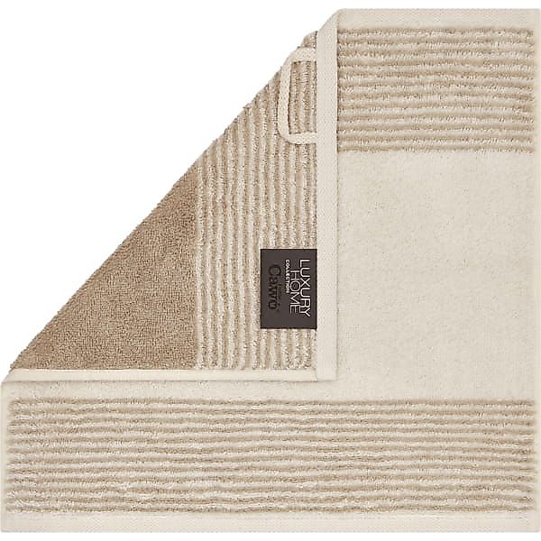 Cawö Handtücher Luxury Home Two-Tone 590 - Farbe: natur - 36 - Seiflappen 3 günstig online kaufen