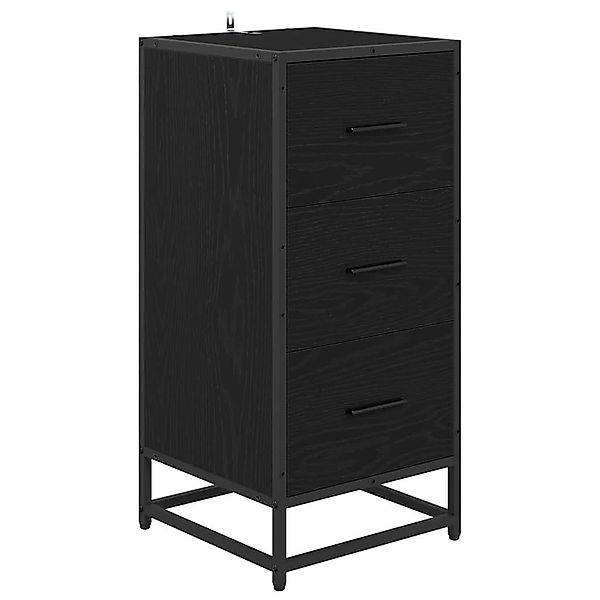 vidaXL Sideboard Sideboard Schwarz Eichen-Optik 35,5 günstig online kaufen