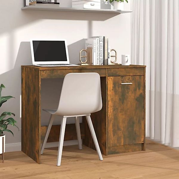 Vidaxl Schreibtisch Räuchereiche 100x50x76 Cm Holzwerkstoff günstig online kaufen