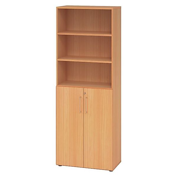 bümö Aktenschrank smart Kombischrank - 3 plus 3 Ordnerhöhen Dekor: Buche günstig online kaufen