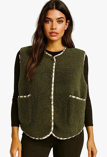 Worldclassca Fellimitatweste Worldclassca Teddy Weste Warm Kuschelig Leopar günstig online kaufen