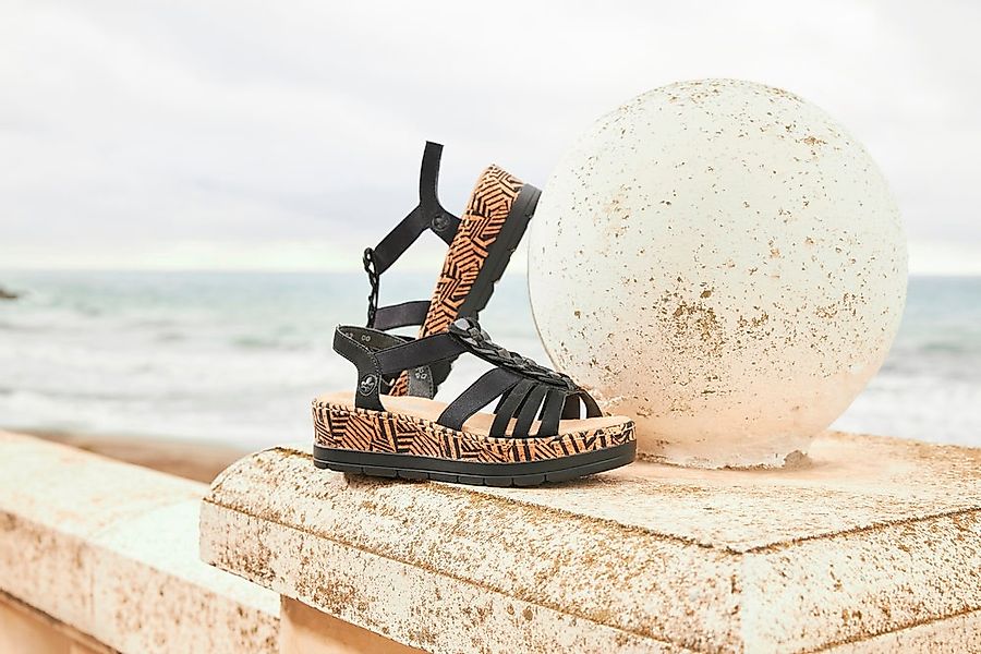 Rieker Keilsandalette "Rieker Sandalen Lederimitat" günstig online kaufen