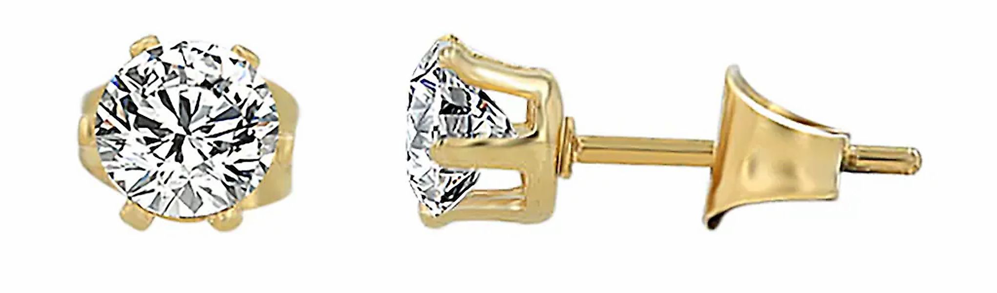 Adelia´s Paar Ohrhänger "Damen Ohrringe – Ohrstecker aus Edelstahl mit Zirk günstig online kaufen