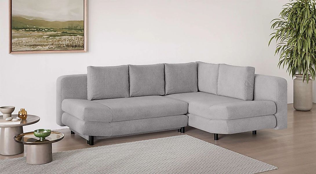 Home affaire Ecksofa "LENNARA Schlafsofa mit Bettkasten, Maße B/T/H: 234/17 günstig online kaufen
