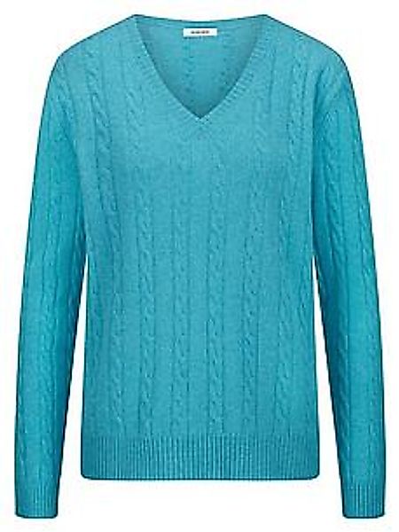 V-Pullover Peter Hahn türkis günstig online kaufen